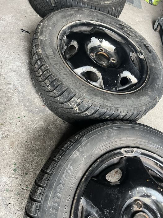 Felgi 15 4x100  od opel astry g +opony zimowe