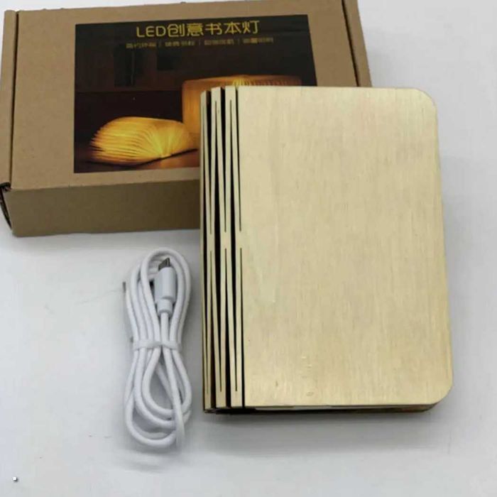 Нічник книга Foldable Book настільний світильник акумулятор лампа