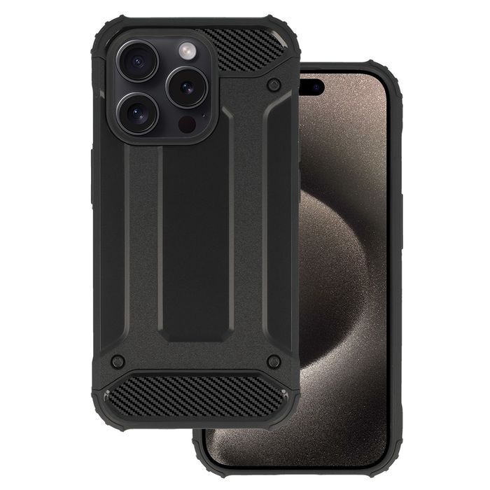 Armor Carbon Case Do Iphone 15 Pro Max Czarny