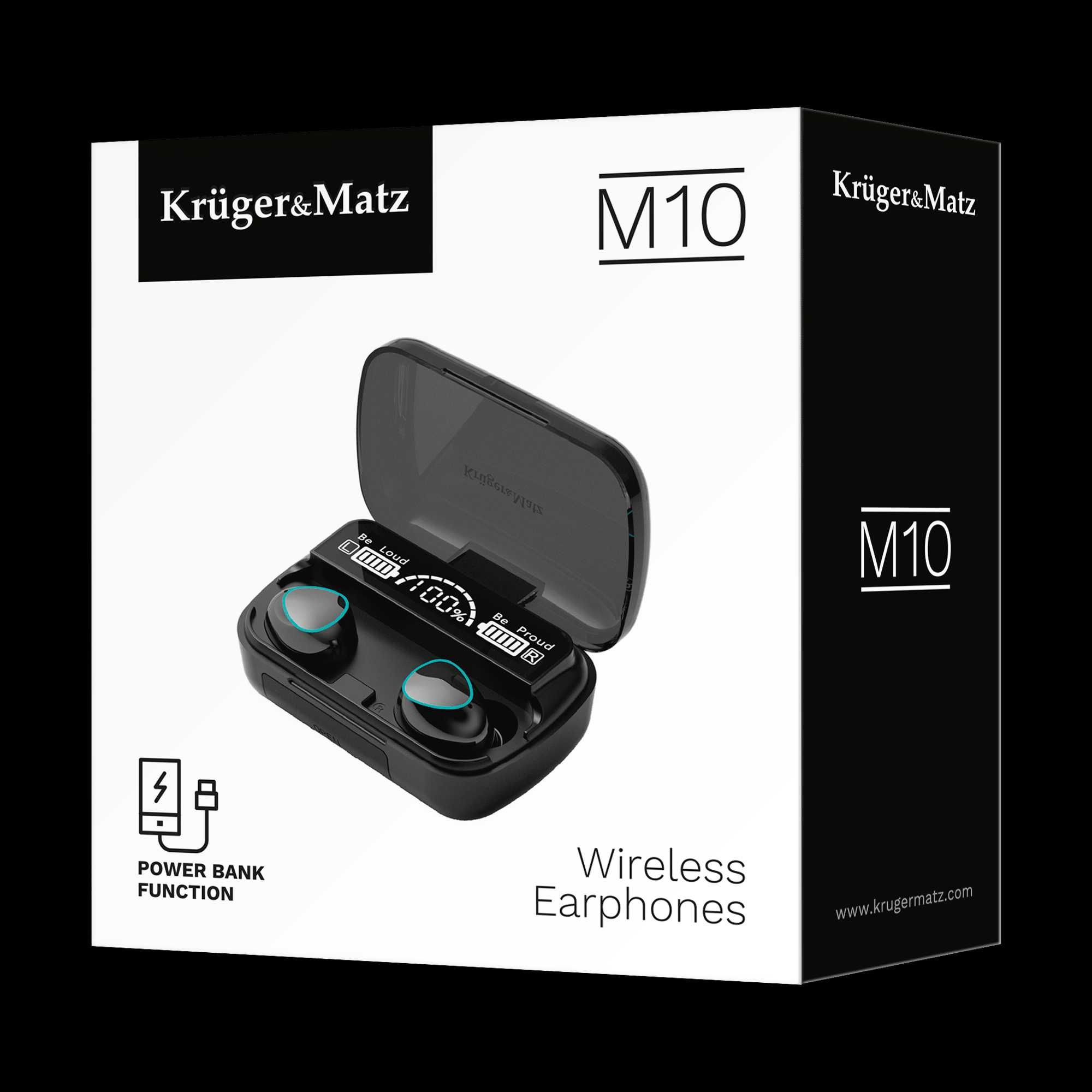 Smartfon Kruger&Matz Live 9 4GB/64GB 4G czarny + słuchawki Bluetooth