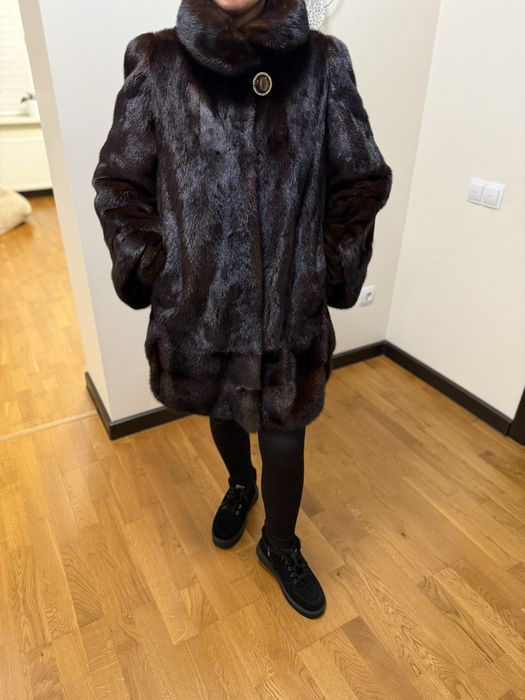 Норкова шуба натуральна