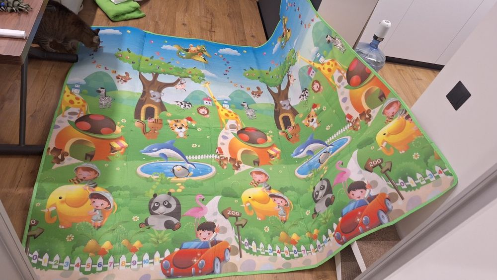 Дитячий термо килимок двостороній. Ігровий килим дитячий.