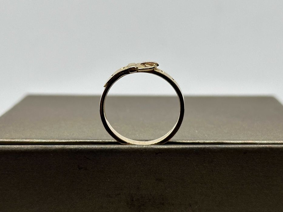 Oryginalny złoty pierścionek "pasek"  p585  R-15,5