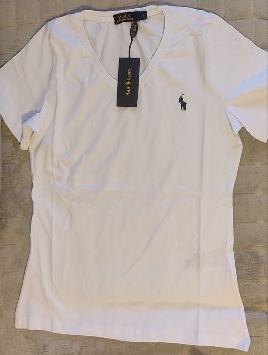Nowa Koszulka z krótkim rękawem Polo Ralph Lauren biała L