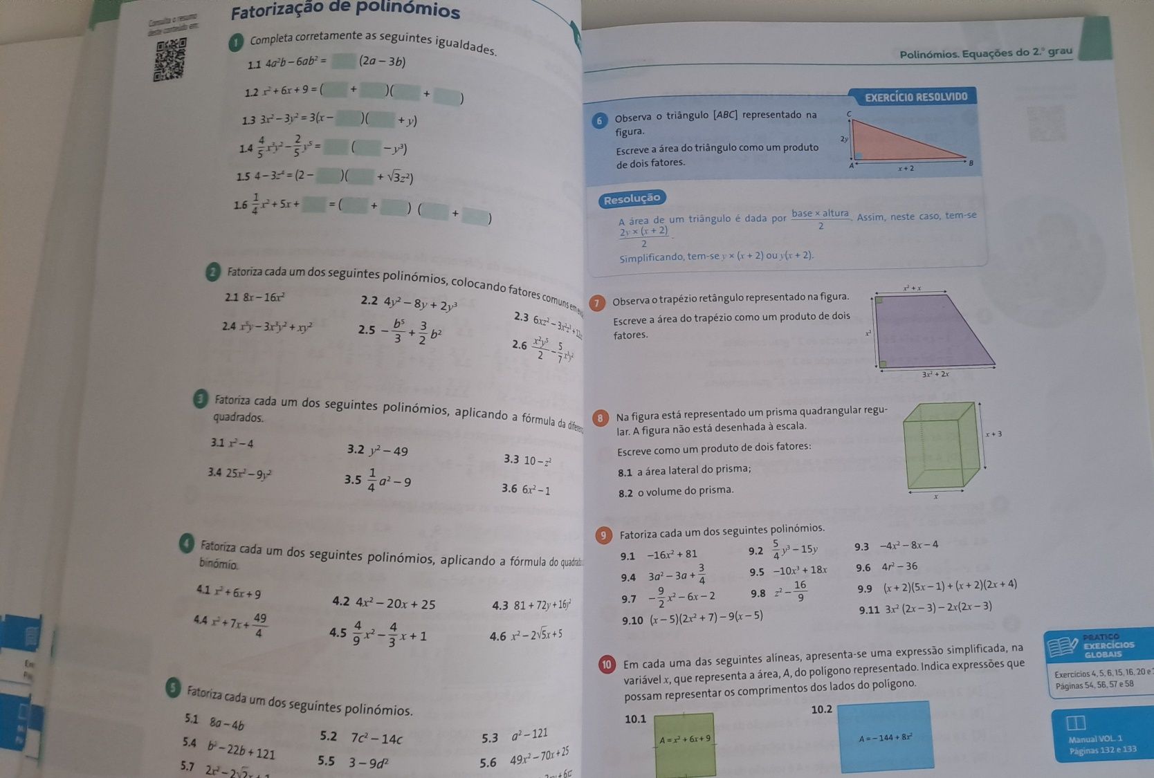 Caderno de actividades 9° ano matemática
