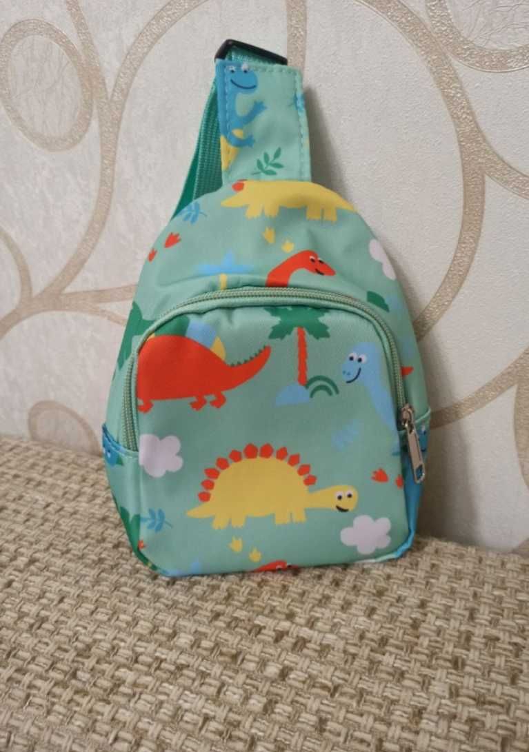 Рюкзак дитячий, сумка бананка динозавр