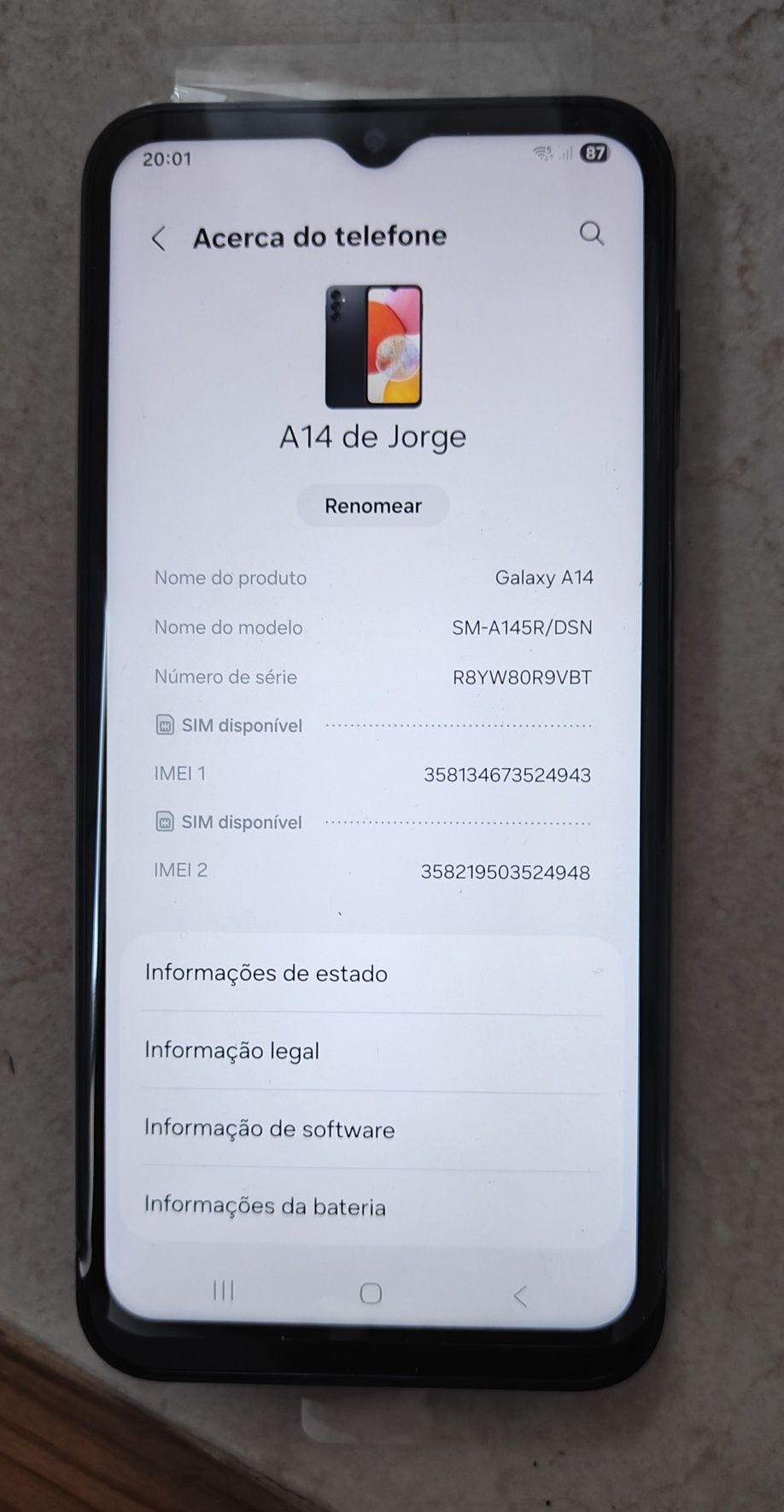 Samsung Galaxy A14 usado