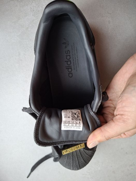 BUTY ADIDAS SUPERSTAR GY0026 czarne, cholewka skóra naturalna