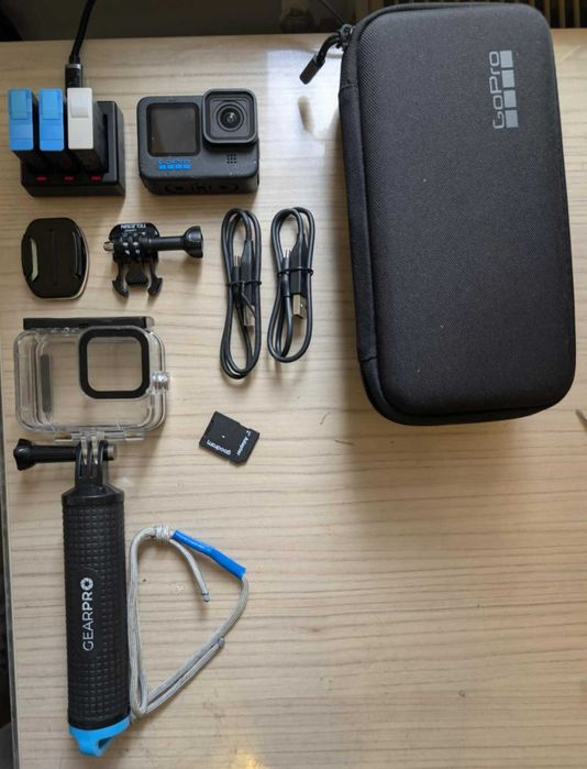 Kamera sportowa GOPRO HERO 12 BLACK + 3 akumulatorki + akcesoria
