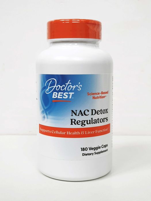 N-ацетилцистеїн Doctor's Best NAC Detox Regulators, 600 мг, 180 капсул