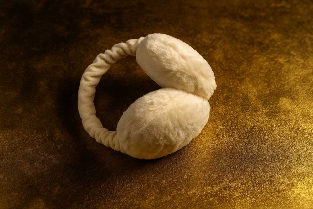 Nauszniki zimowe damskie - białe