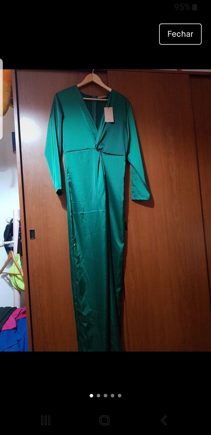 Vestido acetinado