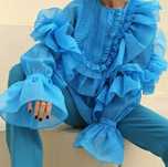 H&M studio Bluzka falbany elegancka Sylwester R. S