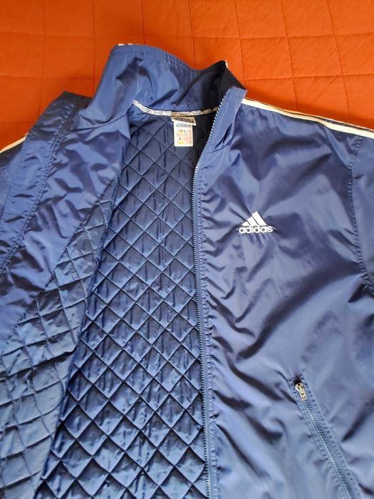 Casaco Adidas azul (anos 90) - Tamanho L