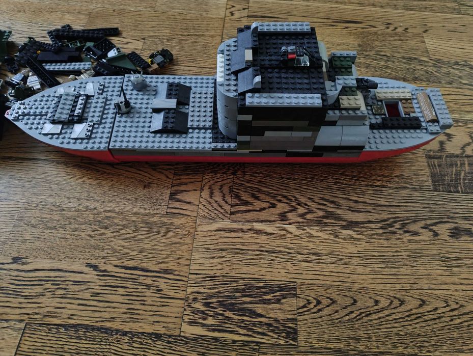 Duży okręt klocki LEGO 60 cm
