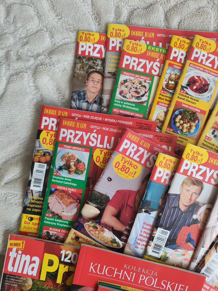 Gazety książki kulinarne prześlij przepis