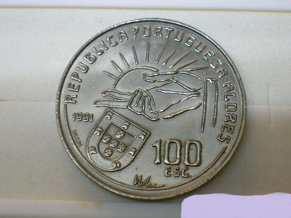 Moeda 100$00 - Antero Quental / 1991