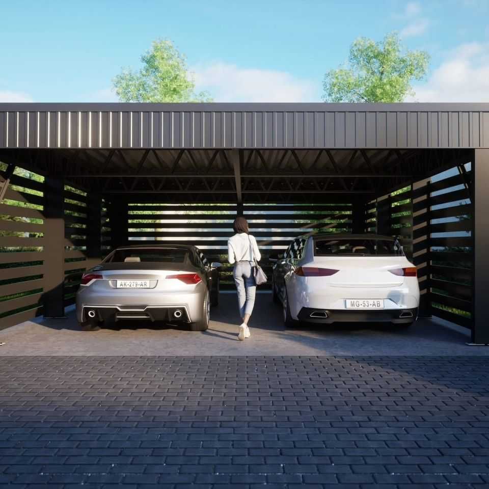 Wiata samochodowa, zadaszenia, garaż, carport, hala, konstrukcja