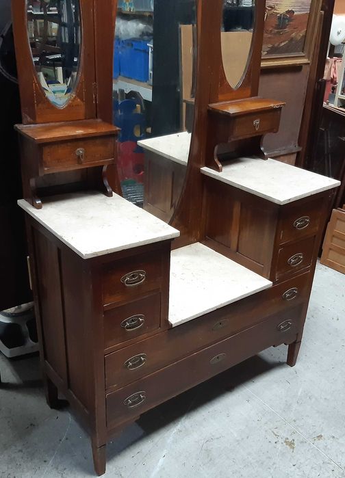 Retro Vintage Antigo Móvel Toucador Pechiché Penteadeira p/ Restauro