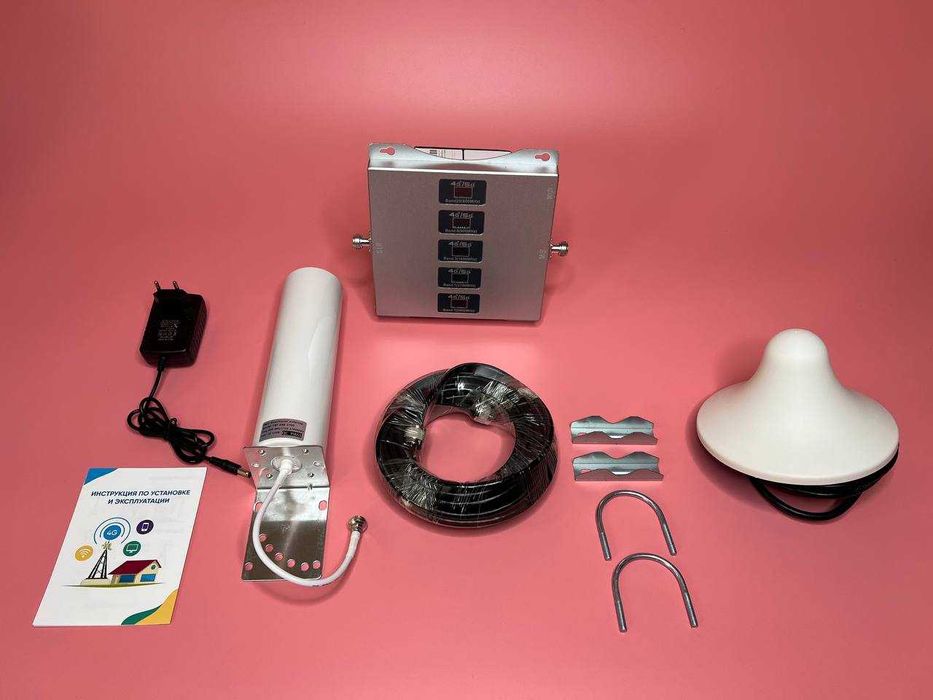 GSM репитер 5 диапазонов 800 900 1800 2100 2600 усилитель связи 3G 4G