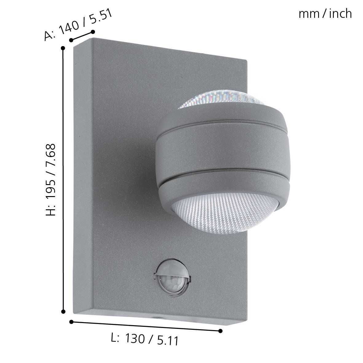 Nowa lampa LED kinkiet zewnętrzny z czujnikiem ruchu