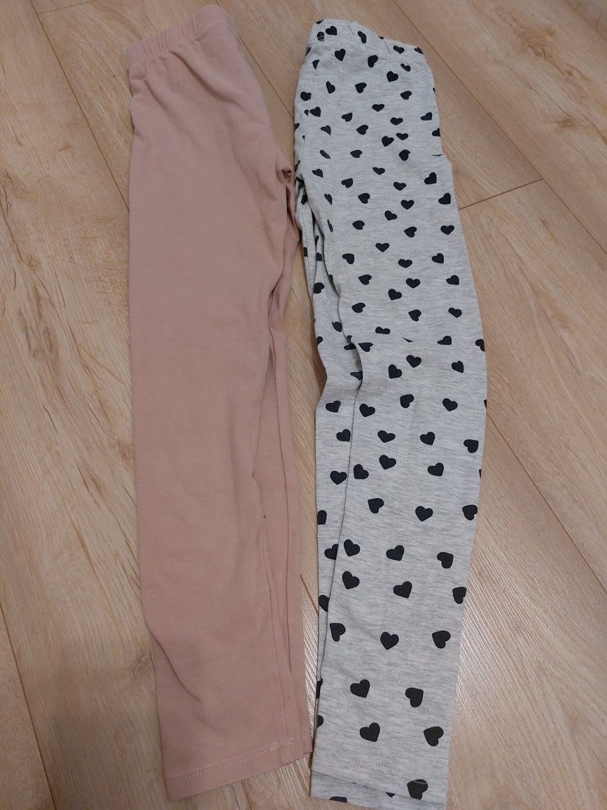 Legginsy 2 pary rozmiar 134