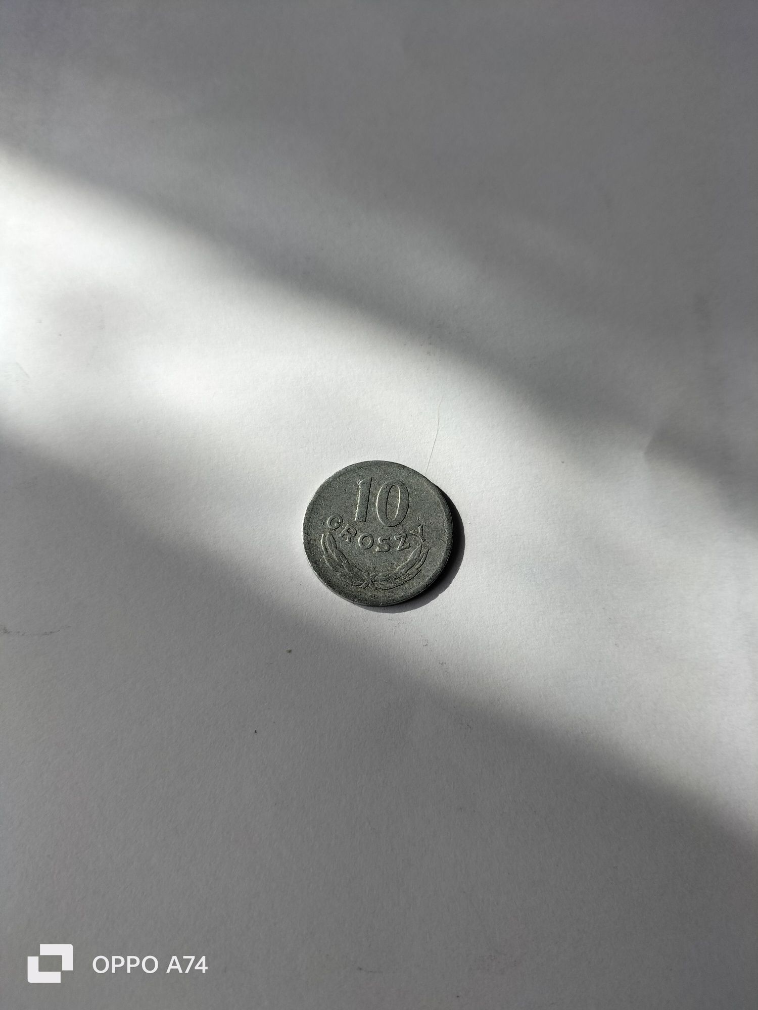 Moneta 10 groszy z roku 1968