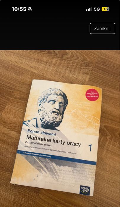 Ponad słowami 1 maturalne karty pracy nowa era