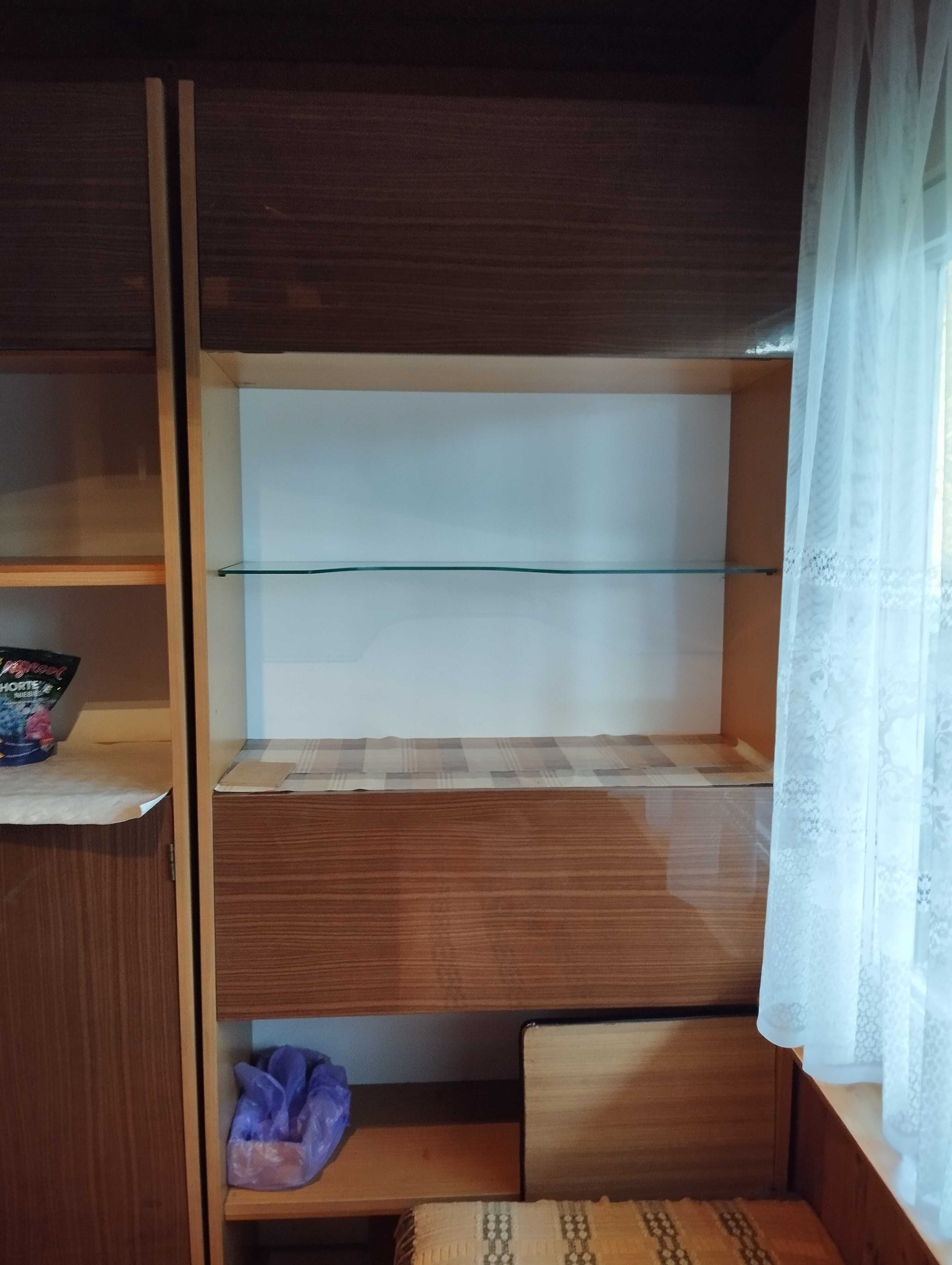 Regał szafka wysoki połysk PRL