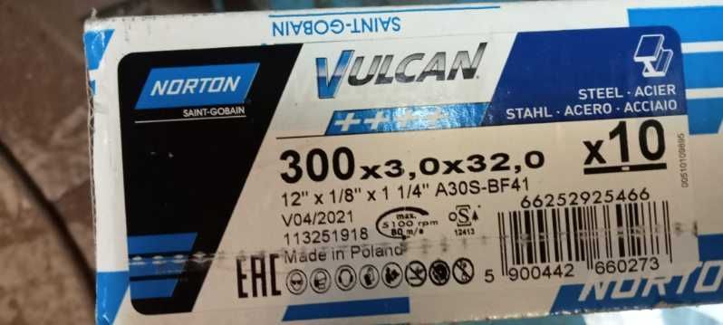 Tarcza do cięcia / Ściernica  Vulcan 300x3,0x32