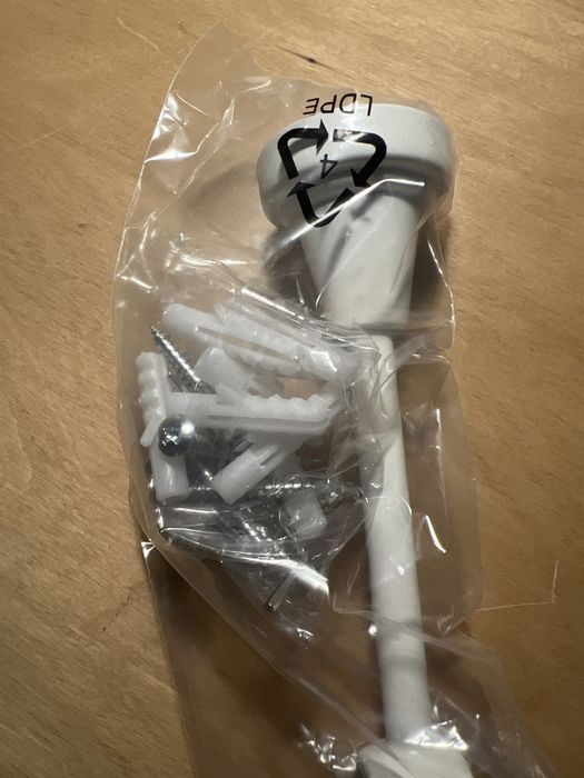 Wsporniki do karnisza białego 19mm