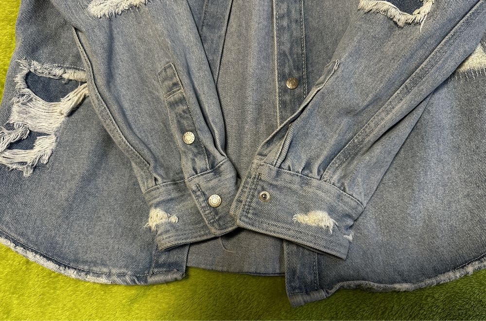 Zara. Рубашка. Джинсовая. Женская.