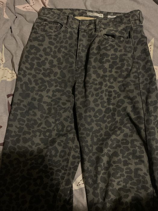 леопардові джинси baggy