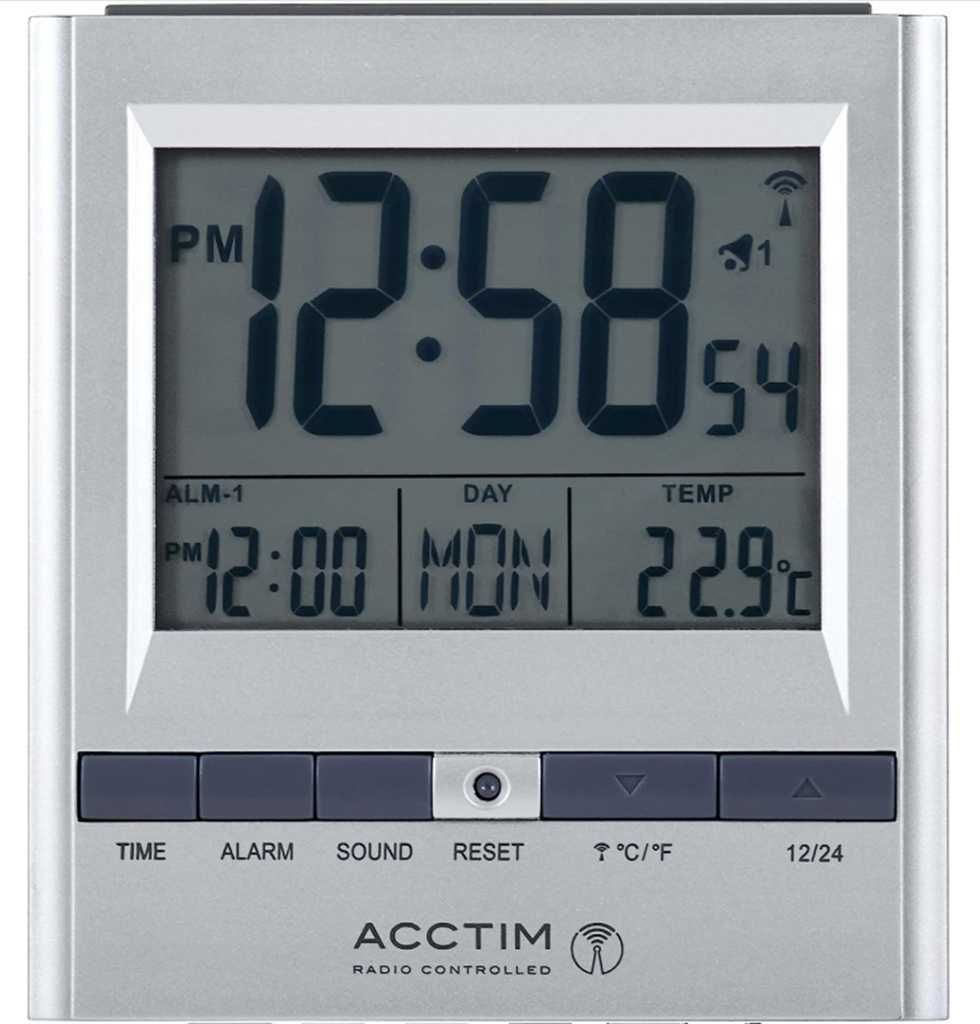 Zegar stojący Acctim Budzik Zegar temperatura