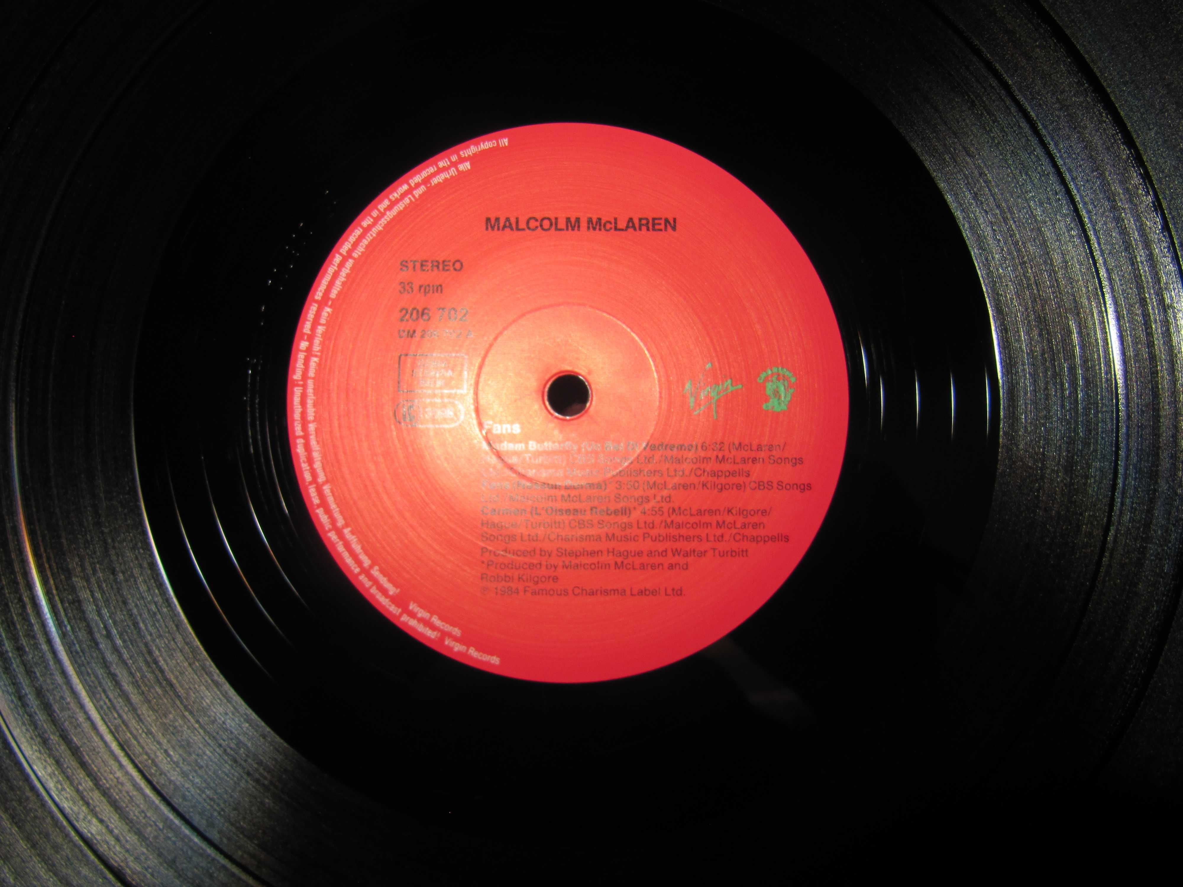 Платівка / Пластинка Malcolm McLaren (Sex Pistols) -Fans- 1984 *NM/NM