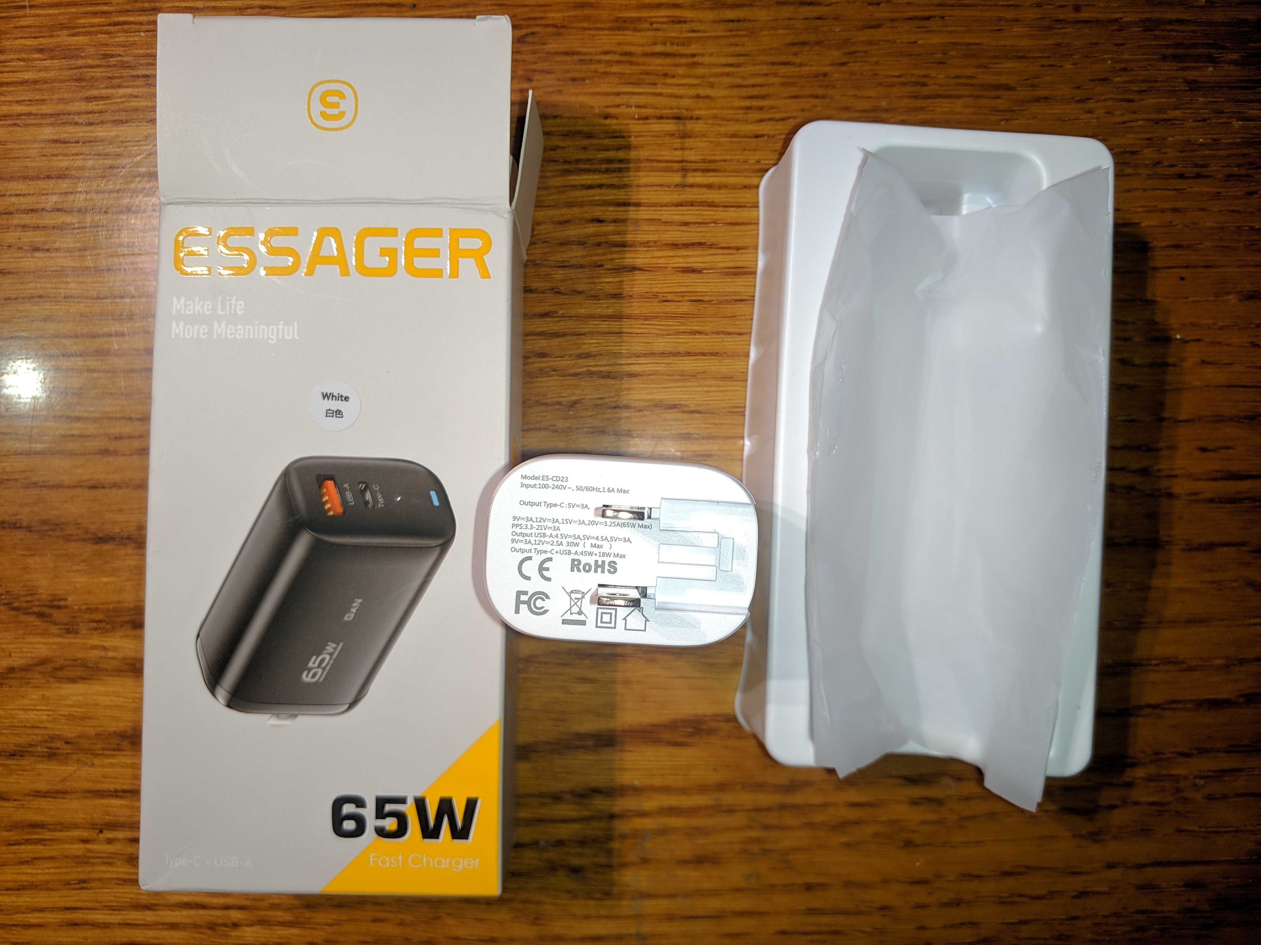 Блок питания ESSAGER зарядний пристрій ES-CD23 быстрая зарядка