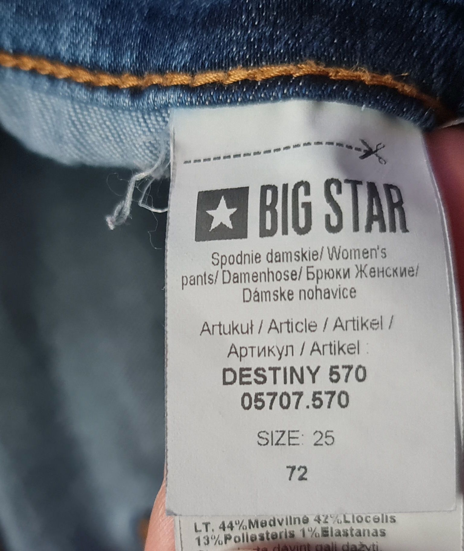 Spodnie  Big Star i Denim skinny