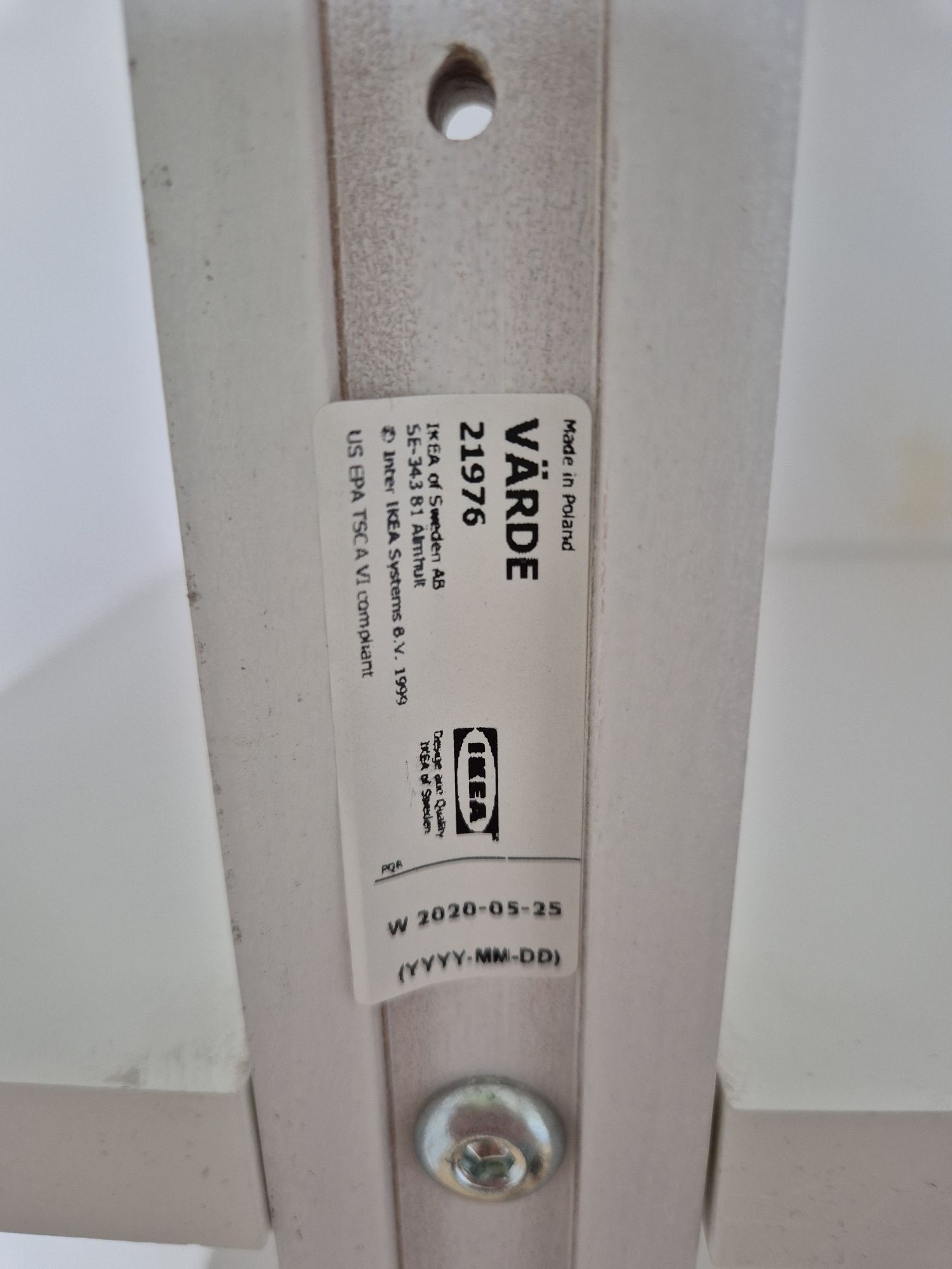 Półka wisząca Varde Ikea biala