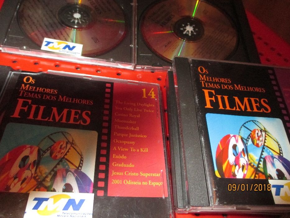 8 cds -Os melhores temas dos melhores filmes