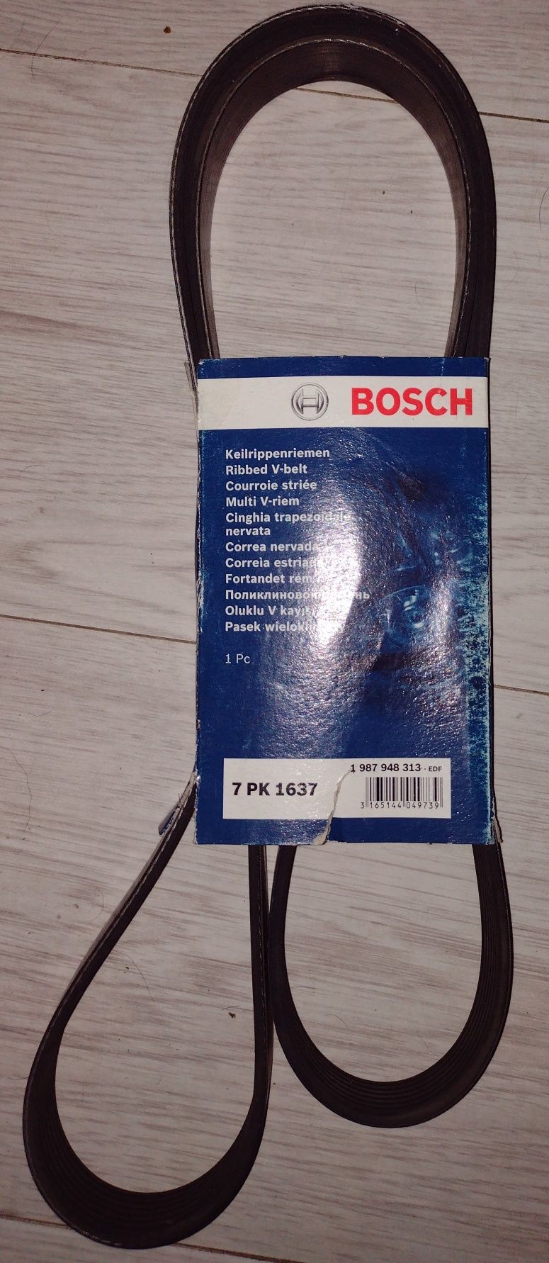 Pasek wielorowkowy 7PK1637 Bosch BMW Honda Nissan