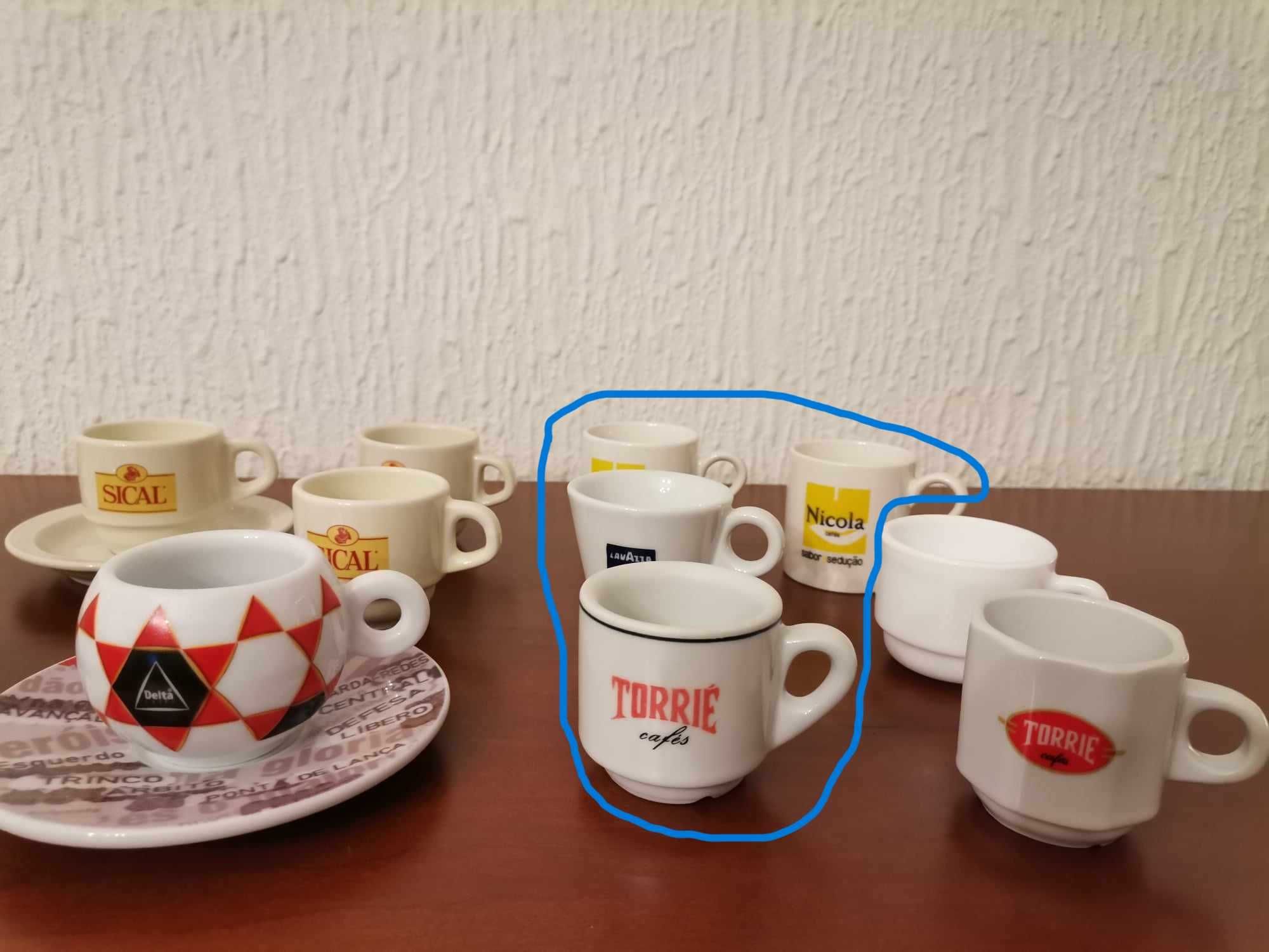 Chávenas de café para coleção