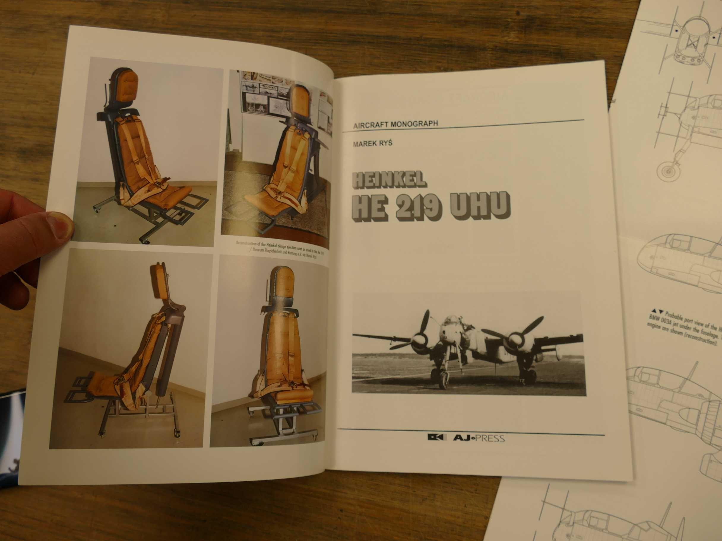 Książka Monografie Lotnicze 21 Heinkel HE219 UHU AJ.PRESS