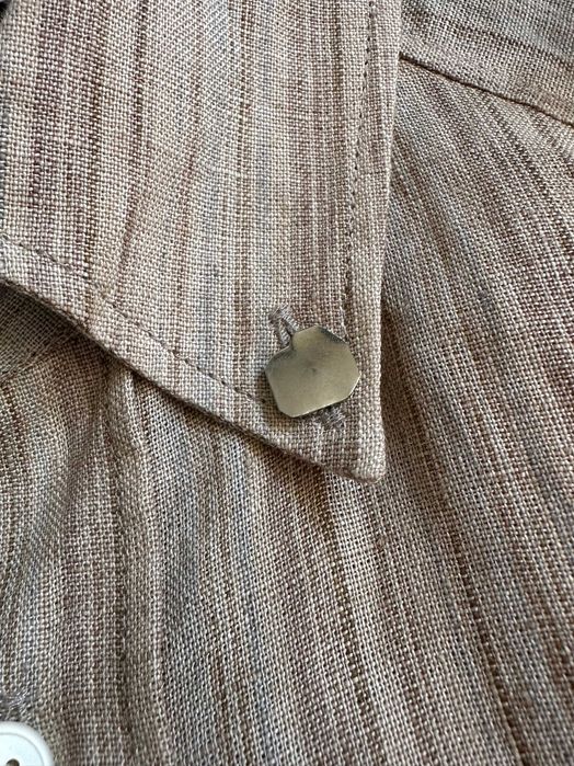 Hope Pinch Dress sukienka tunika koszula lniana unisex linen paski len