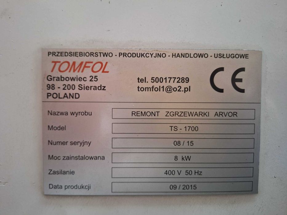 Sprzedam zgrzewarkę do folii Arvor