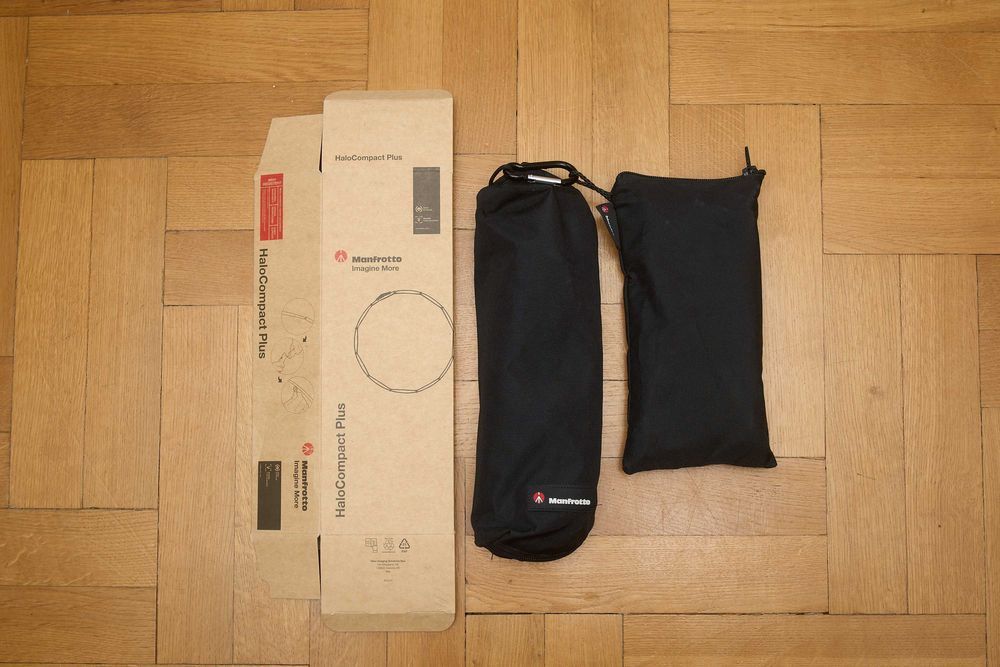 Blenda + Reflektor (2 płótna) Manfrotto HaloCompact Plus 98 cm