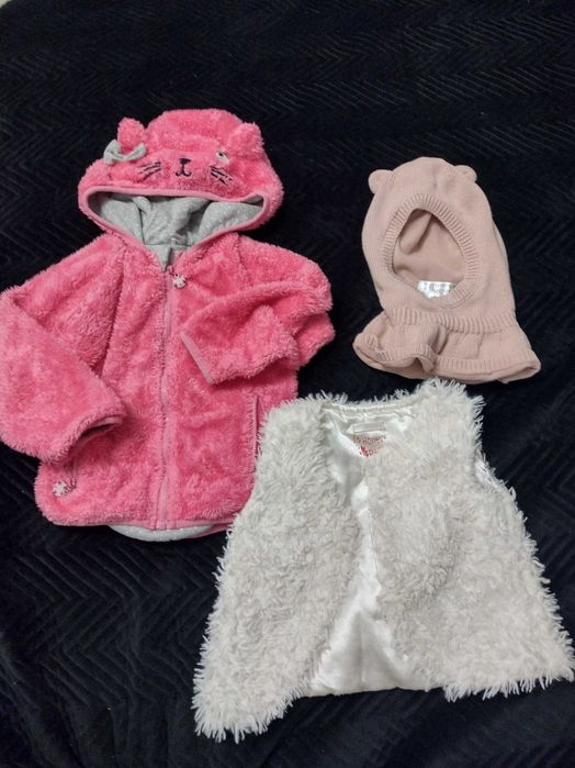 Paka mega kurtki, ocieplane legginsy rozmiar 86