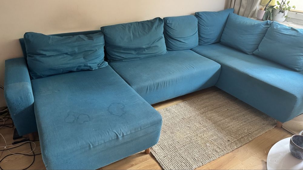 Sofa IKEA DELSBO duża z dwiema leżankami