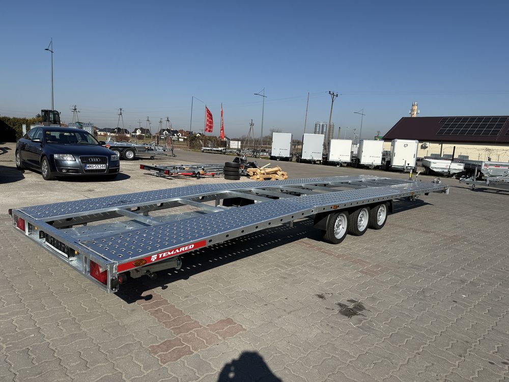 Laweta trzyosiowa na 2 Auta Temared Car 8.5x2.1 o DMC:3.5T LOHRY ALU