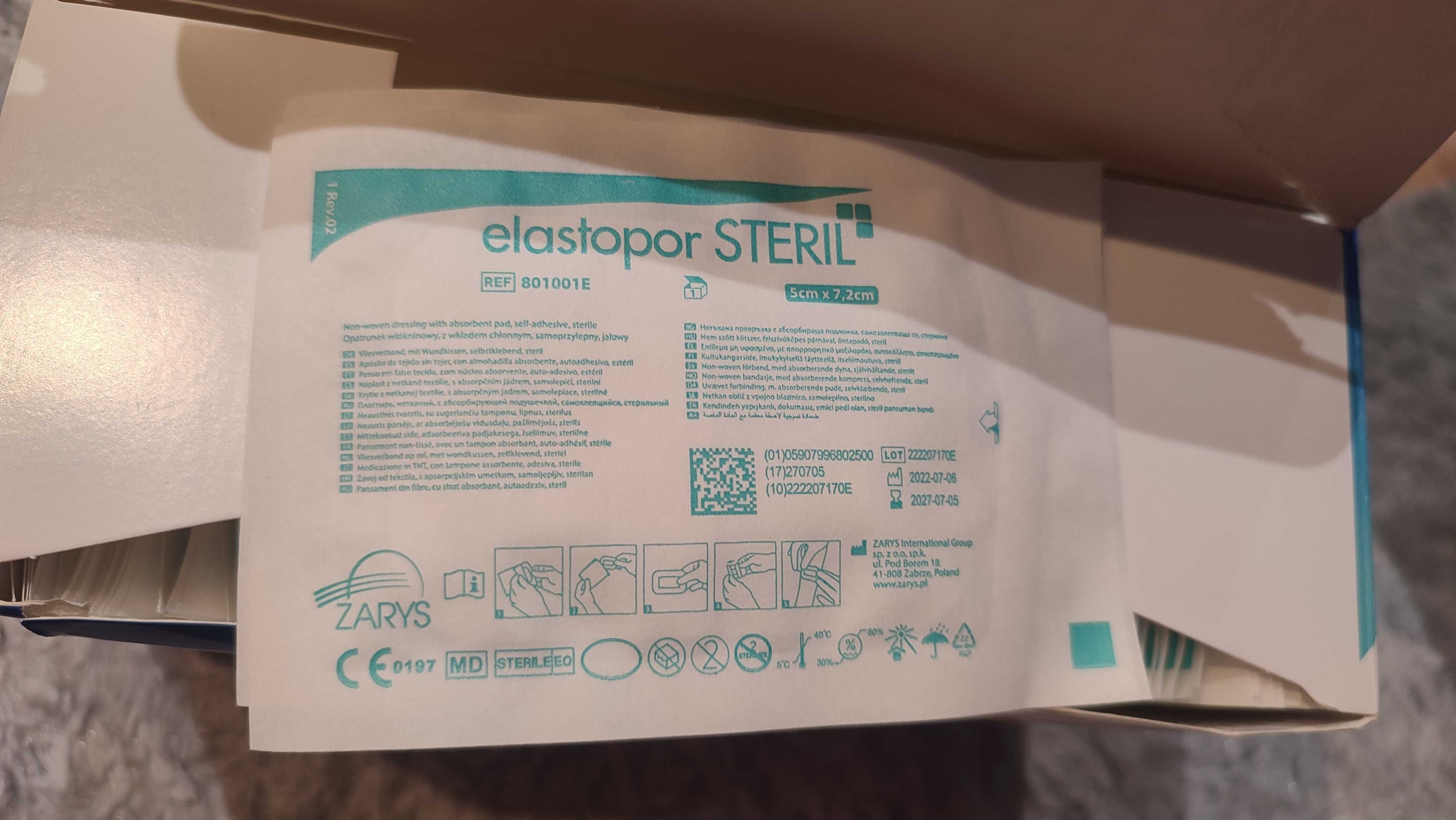 Elastopor Steril 5cmx7.2cm