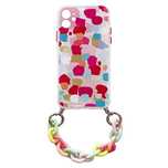 Color Chain Case żelowe elastyczne etui z łańcuchem łańcuszkiem zawies